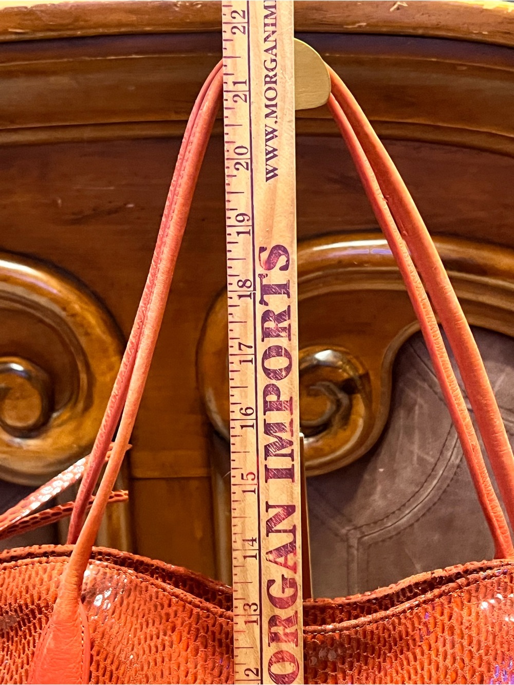 Sorial  Velvety Soft Snake Embossed  Leather hobo shoulder bag - Picture 7 of 14